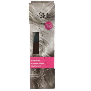 SHE Flip N Go Hair Extension 100% Remy Human Hair by Shilo Natural Look 16-18"